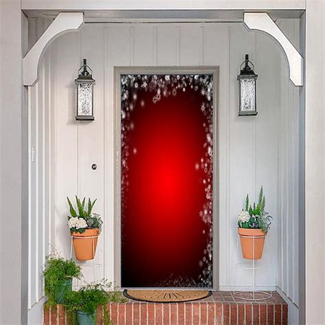 Red Christmas Door Covers 